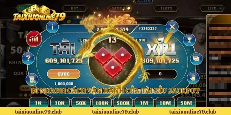 Đi nhanh cách vận hành của tài xỉu jackpot