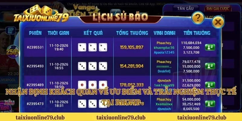 Nhận định khách quan về ưu điểm và trải nghiệm thực tế tại Rikvip