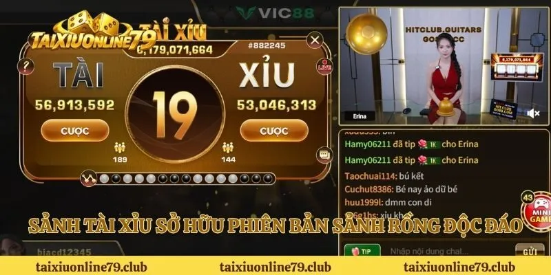 Sảnh tài xỉu sở hữu phiên bản sảnh rồng độc đáo