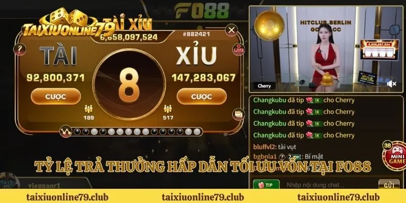 Tỷ lệ trả thưởng hấp dẫn tối ưu vốn tại FO88