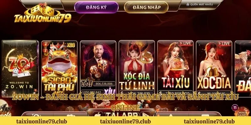Zowin - Đánh Giá Hệ Sinh Thái Game Bài Và Sảnh Tài Xỉu Online